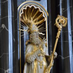 Statue des Hl. Pirmin in der Kirche Pfäfers | © Barbara Fleischmann