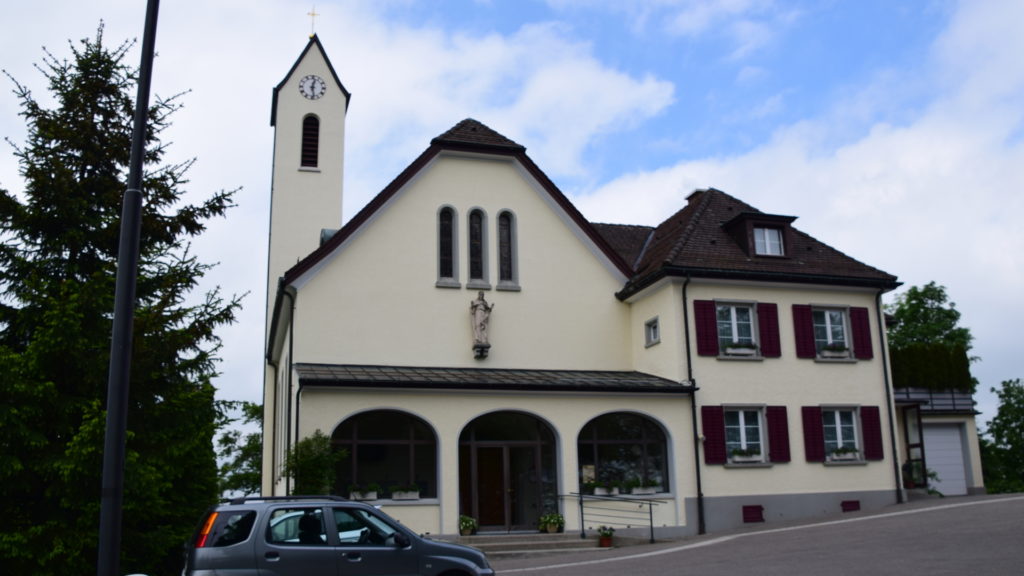 wo einst die Burg stand, befindet sich heute die Kirche