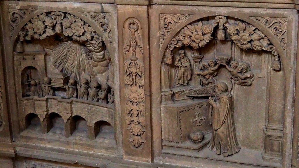 Detail auf dem Sarkophag