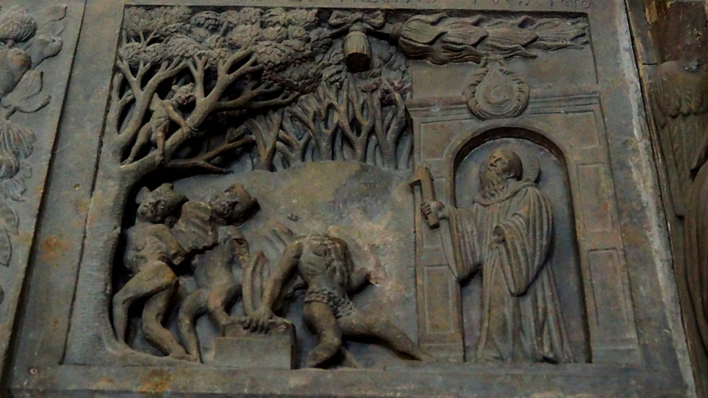 Detail auf dem Sarkophag